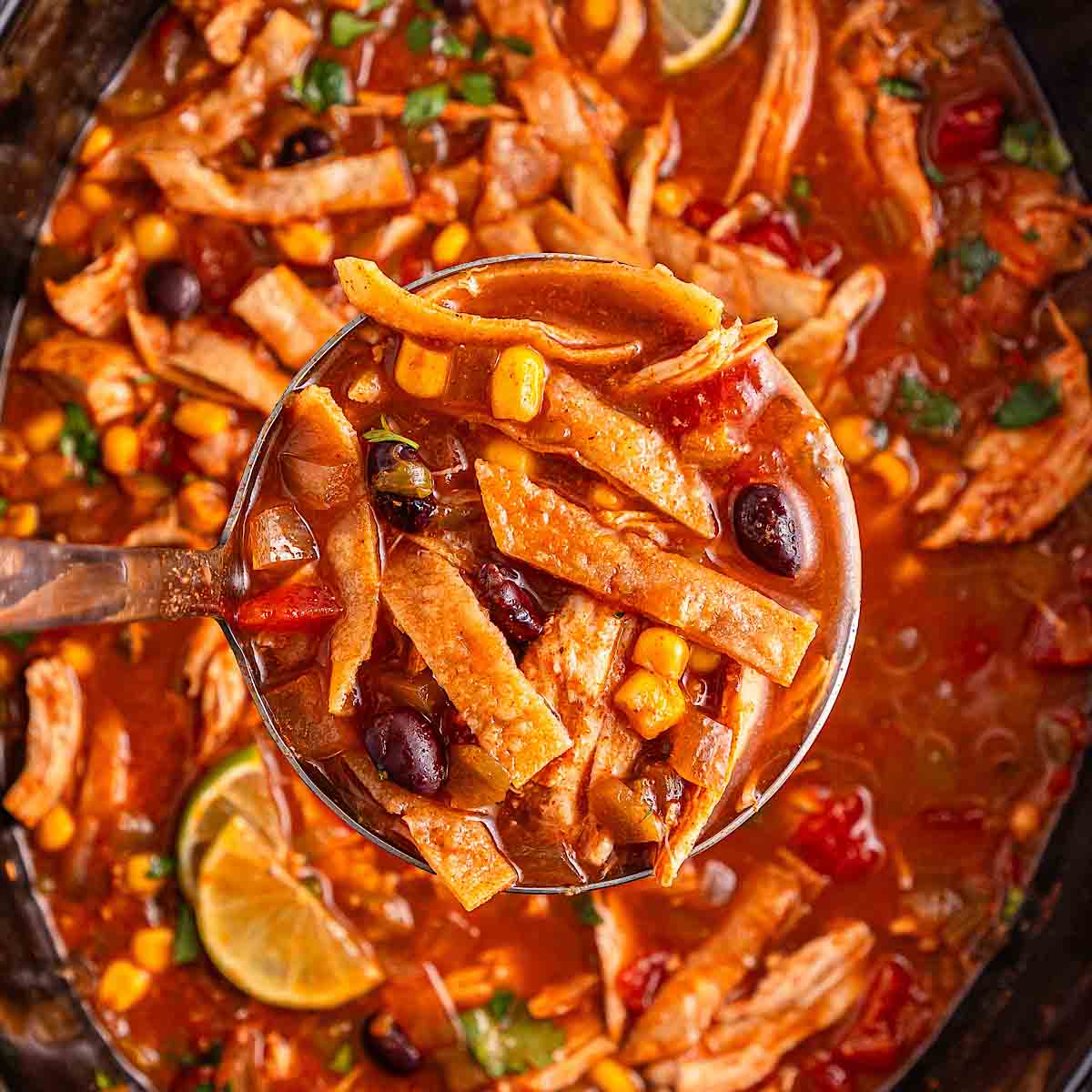 Weeknight Win: Simple Slow Cooker Chicken Tortilla Soup